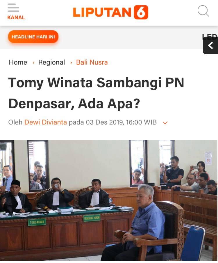 Tomy Winata Case